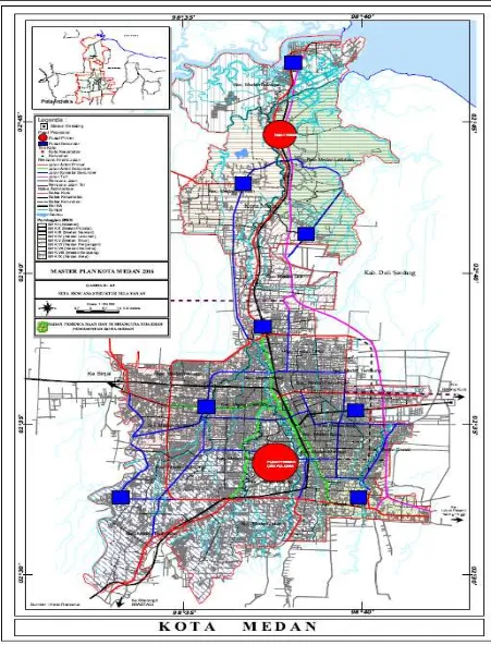 Gambar 4.2. Peta Rencana Struktur Pelayanan Kota Medan 