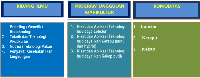 Gambar 2. Program Unggulan Riset BBRBLPP berbasis komoditas dan bidang ilmu 