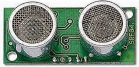 Gambar 4 sensor ultrasonic SRF04  Ada 4 pin/kaki pada sensor SRF04, yaitu:. 