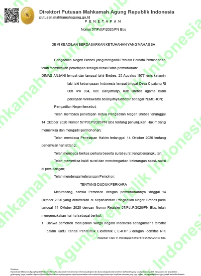 Direktori Putusan Mahkamah Agung Republik Indonesia