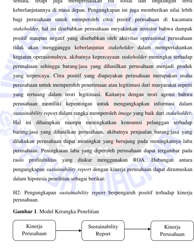 Gambar 1. Model Kerangka Penelitian 