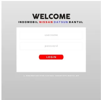 Gambar 6. Halaman Login Web Job Progress Control 