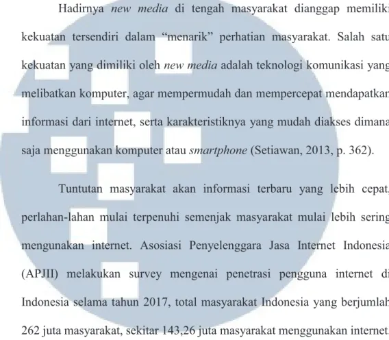 Gambar 2.1 Penetrasi Pengguna Internet Indonesia 