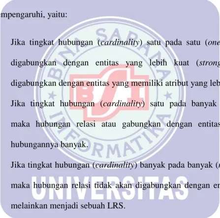 Gambar II.3. Contoh Entity Relationship Diagram  2.2.2.  Logical Record Structure (LRS) 