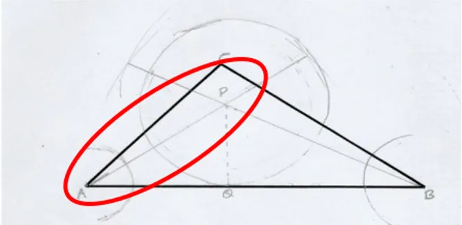 Gambar 2. Hasil kerja siswa yang tidak dapat melukis garis bagi segitiga 