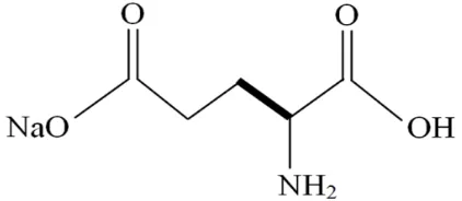 Gambar 2.1 Rumus kimia Monosodium Glutamat (MSG)  