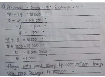 Gambar 4.6 Jawaban Nomor 3 Subjek YMA 