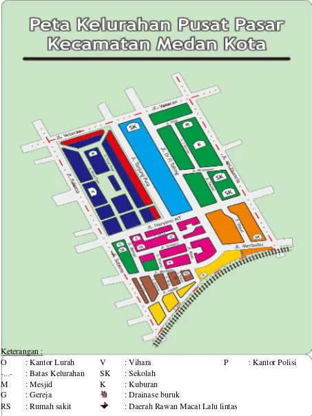 Gambar 1. Peta Wilayah Kelurahan Pusat Pasar 