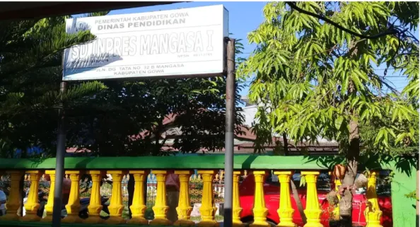 Foto depan SD Inpres Mangasa 1 Kecamatan Somba Opu Kabupaten Gowa 