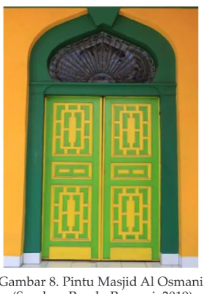 Gambar 8. Pintu Masjid Al Osmani  (Sumber: Rendy Prayogi, 2019)