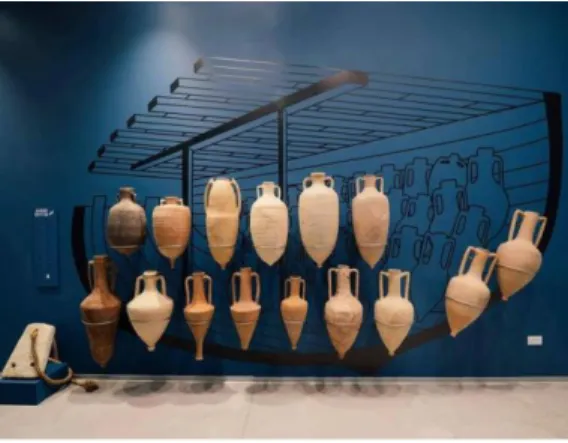 Gambar 1 : Pemanfaatan dinding panel di Paphos Archaelogical Museum, Cyprus. 