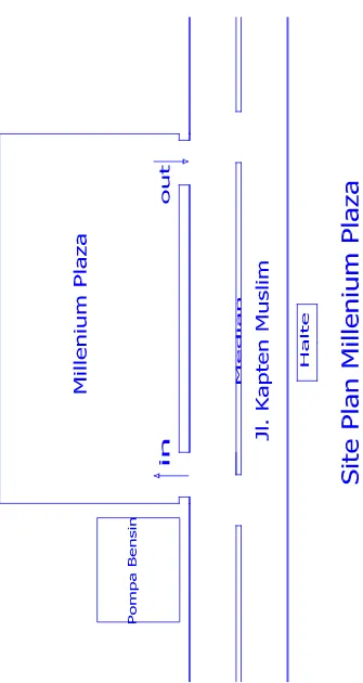 Gambar 3.1 Site Plan Plaza Millenium 