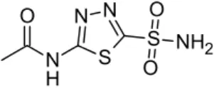 Gambar 2.5. Struktur Asetazolamid 