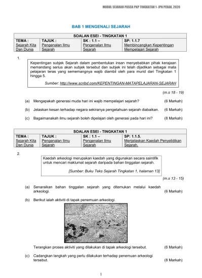 BAB 1 MENGENALI SEJARAH