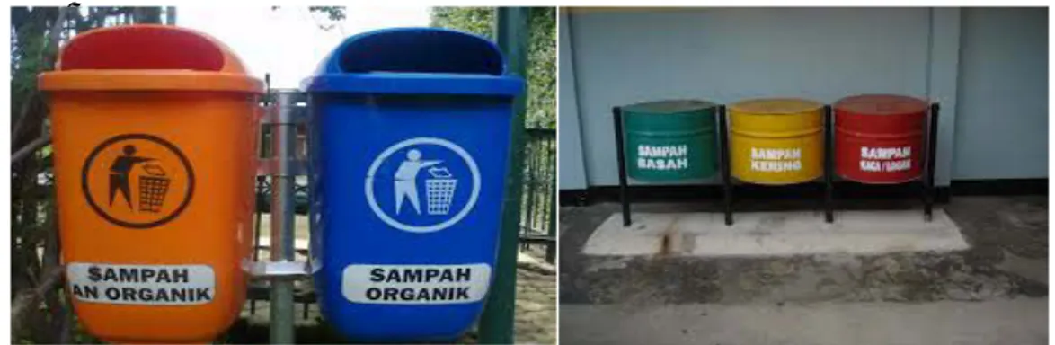 Gambar 2.5  Pewadahan Sampah Dengan Pemilahan  Sumber: BLHKP Kota langsa 2013 