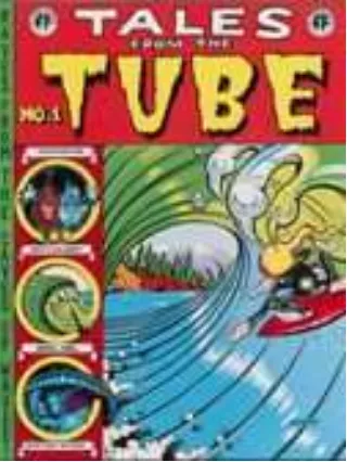Gambar 06. Salah karya seni psycedelic ala Rick Griffin dalam sampul komik “ Tales from  The Tubes”