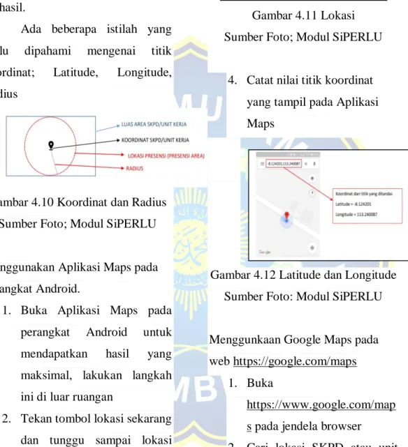 Gambar 4.11 Lokasi  Sumber Foto; Modul SiPERLU 