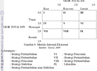 Gambar 6  Matriks Internal-Eksternal   