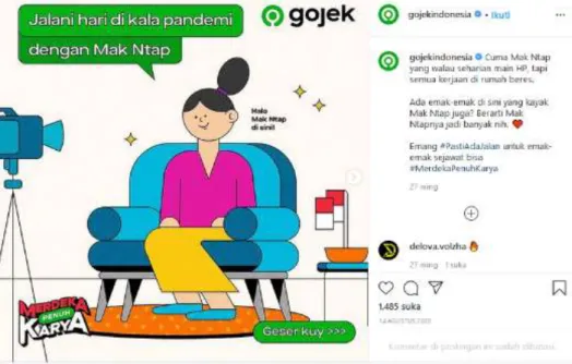 Gambar 1.1 Konten Instagram Gojek Indonesia 