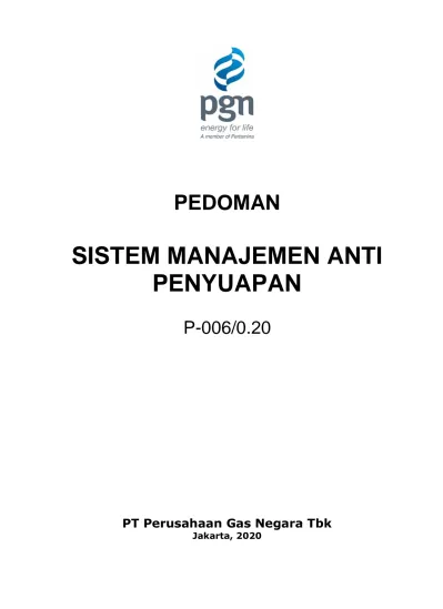 SISTEM MANAJEMEN ANTI PENYUAPAN