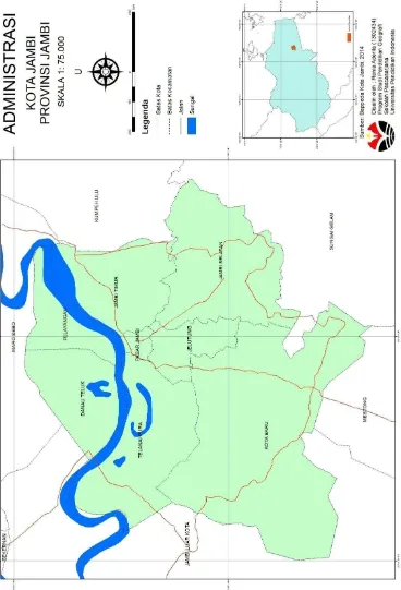 Gambar 3.1 Peta Administratif Lokasi Penelitian 