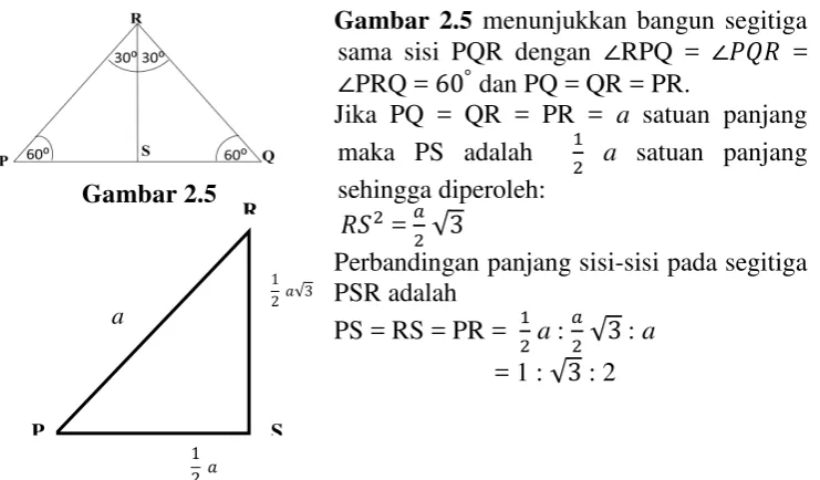 Gambar 2.5 menunjukkan bangun segitiga 