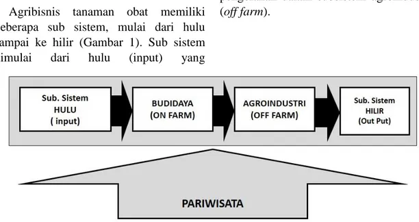 Gambar 1. Subsistem agribisnis tanaman obat 