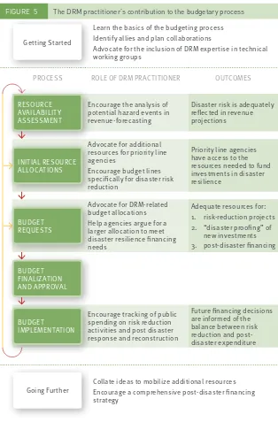 FIgure 5 the DrM practitioner’s contribution to the budgetary process