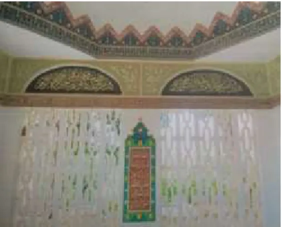 Gambar 8. Ornamen pada atap bagian dalam  makam Raja Hubulo 