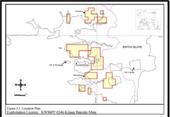 Gambar 2.1 : Peta geologi regional daerah Kijang, 