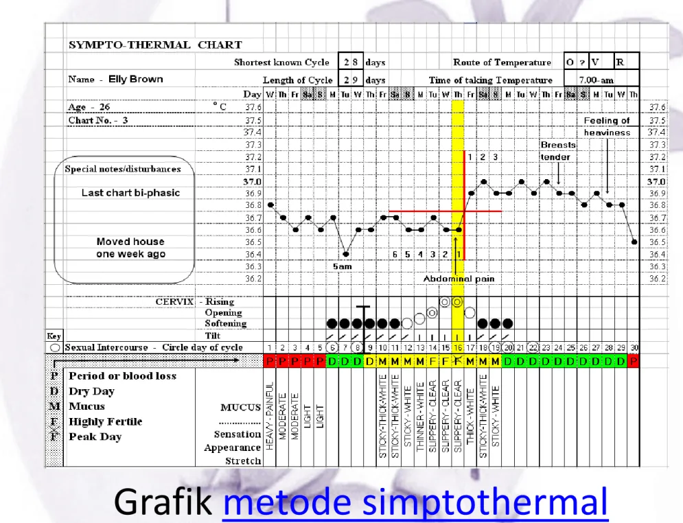 Grafik metode simptothermal