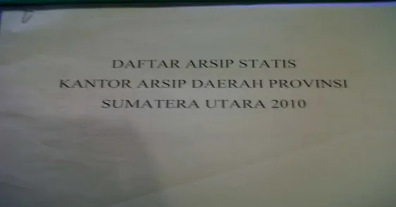 Gambar 4. Daftar Pertelaan Pada BPAD Provinsi Sumatera Utara 