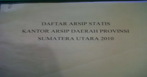 Gambar 4. Daftar Pertelaan Pada BPAD Provinsi Sumatera Utara 
