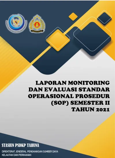 LAPORAN MONITORING DAN EVALUASI STANDAR OPERASIONAL PROSEDUR (SOP ...