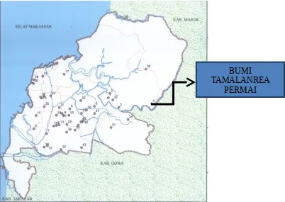 Figure 1. Map of Makassar City and Research Location(Source : Departement of state for Public Works)
