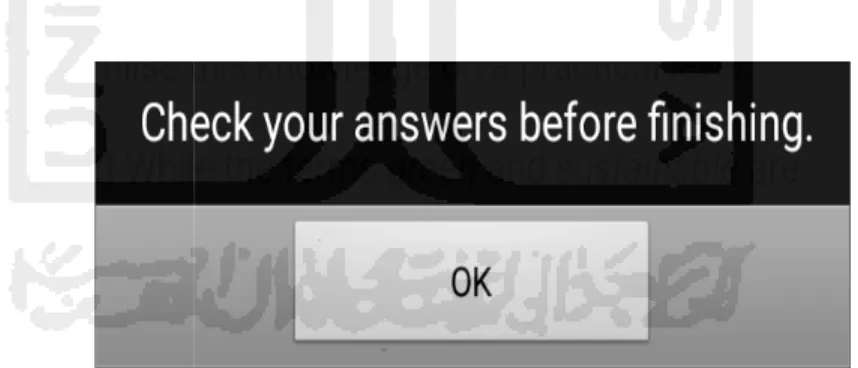 Gambar 2. 4Tampilan menu check dan answer.