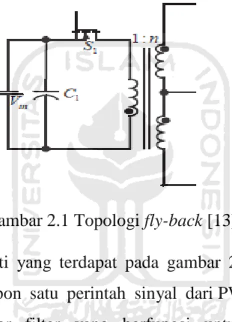 Gambar 2.1 Topologi fly-back [13] 