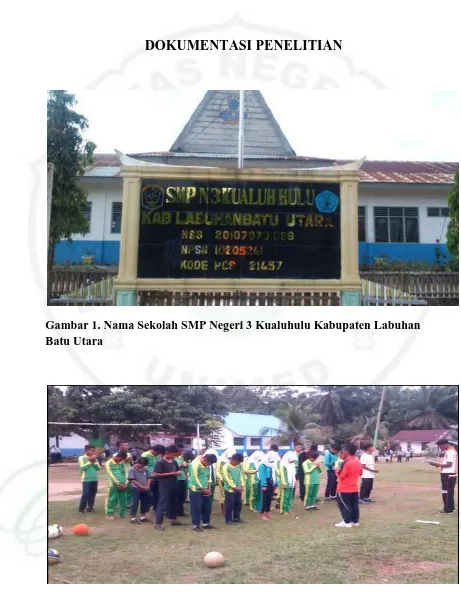 Gambar 1. Nama Sekolah SMP Negeri 3 Kualuhulu Kabupaten Labuhan Batu Utara 