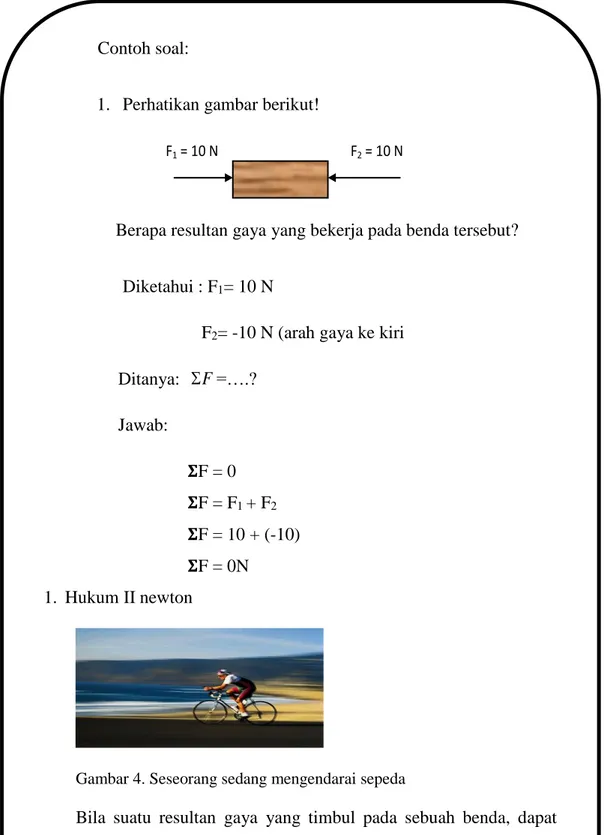 Gambar 4. Seseorang sedang mengendarai sepeda 