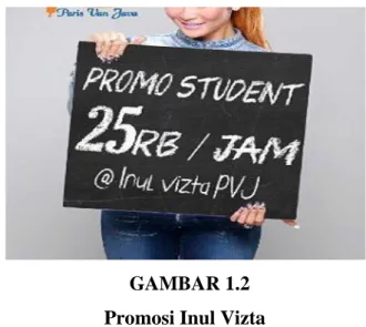 GAMBAR 1.3  Promosi Inul Vizta 