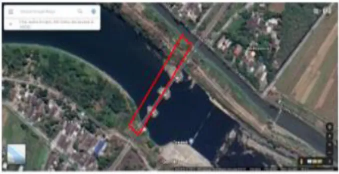 Gambar 1. Jembatan Tarik diambil dari Google Maps. 