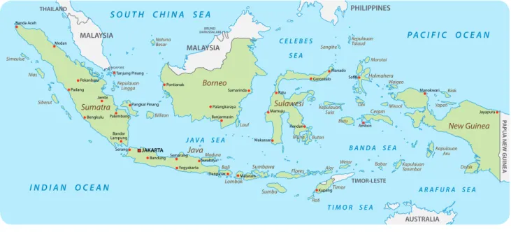 Figure 1 – Map of Indonesia and its Provinces