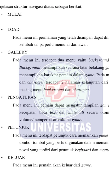 Gambar 3.1 Struktur navigasi 