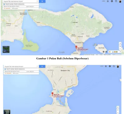 Gambar 2 Daerah Kajian Satu Titik  Pulau Bali (Setelah diperbesar) 