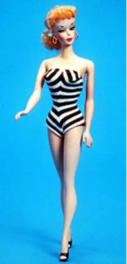 Gambar 2.3 Boneka Barbie pertama   Sumber : 