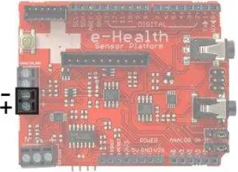 Gambar 3.11 Pemasangan Sensor Detak Jantung ke E-Health 
