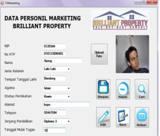 Gambar 3.23 Personal Marketing 
