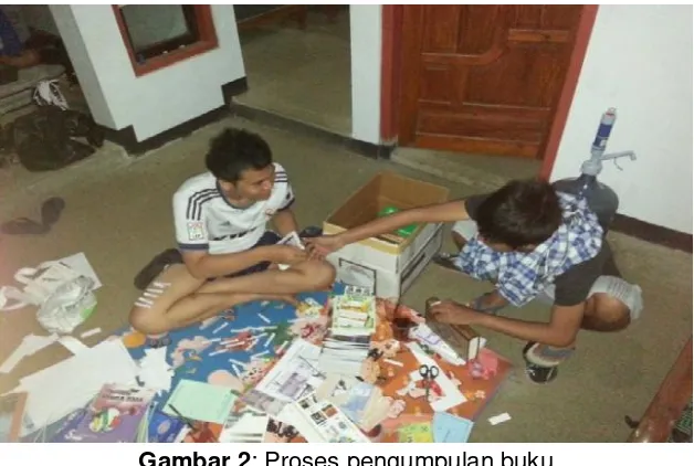 Gambar 2: Proses pengumpulan buku