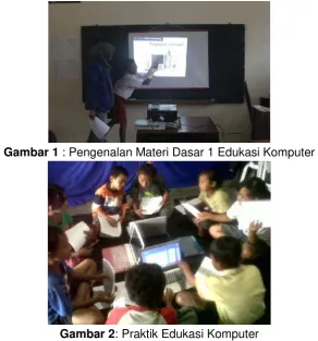 Gambar 1 : Pengenalan Materi Dasar 1 Edukasi Komputer