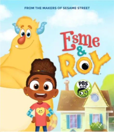 Gambar 3.2. Tokoh Esme dan Roy dalam film animasi seri Esme &amp; Roy (2018) (Esme &amp; Roy, 2018) 
